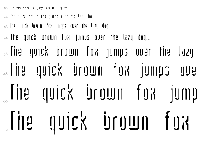 Devil's Handshake font waterfall